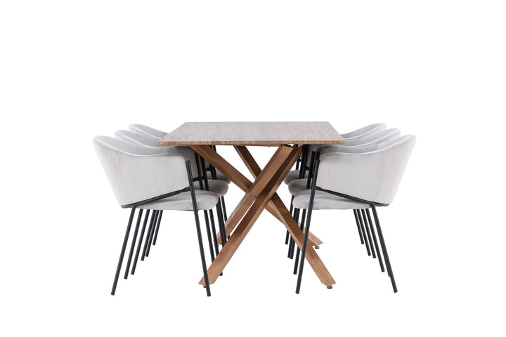 Venture Home Piazza Dining Table with Evelina Dining Chair