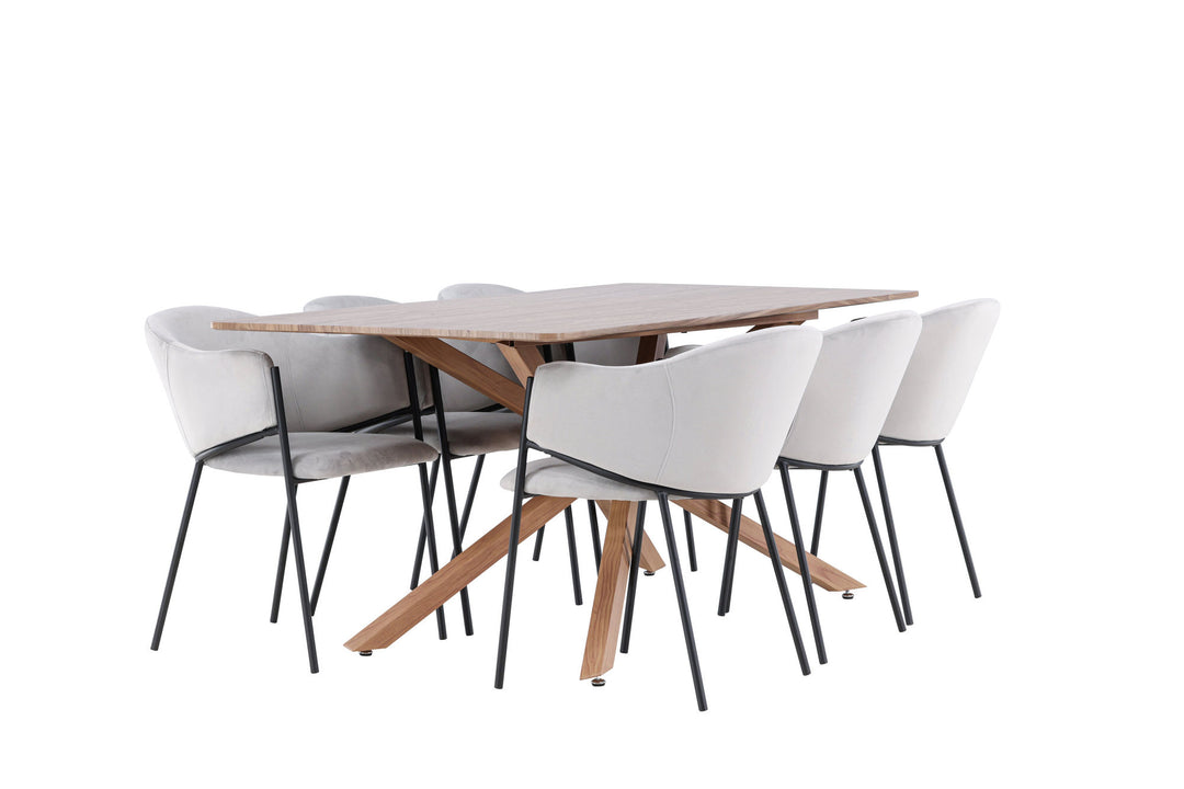 Venture Home Piazza Dining Table with Evelina Dining Chair