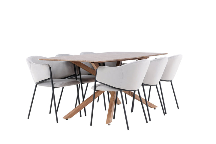 Venture Home Piazza Dining Table with Evelina Dining Chair