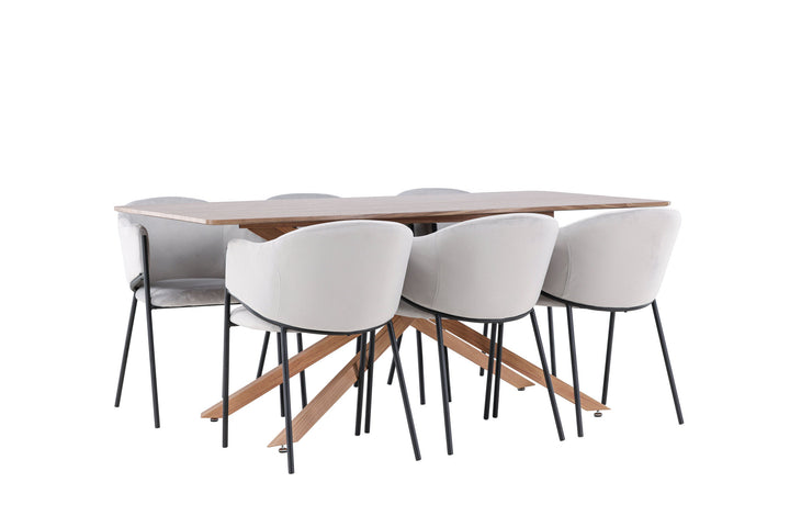 Venture Home Piazza Dining Table with Evelina Dining Chair
