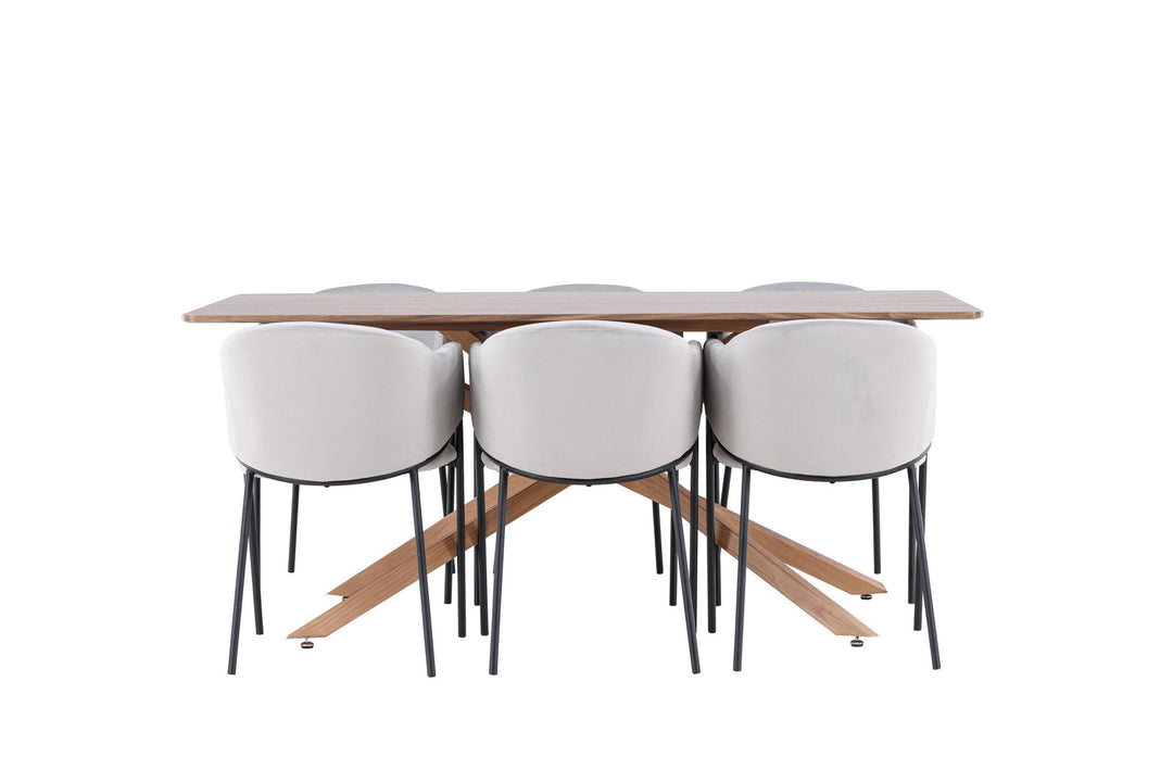 Venture Home Piazza Dining Table with Evelina Dining Chair