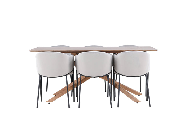 Venture Home Piazza Dining Table with Evelina Dining Chair