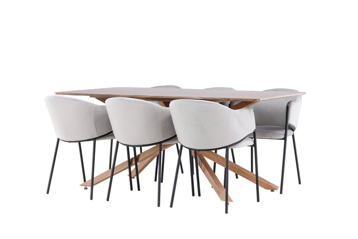 Venture Home Piazza Dining Table with Evelina Dining Chair