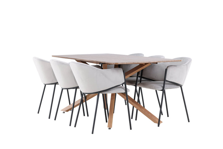 Venture Home Piazza Dining Table with Evelina Dining Chair