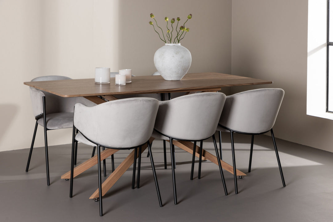 Venture Home Piazza Dining Table with Evelina Dining Chair