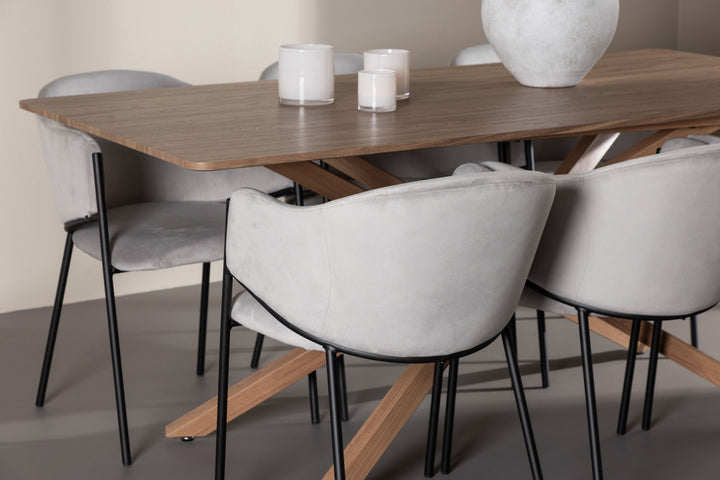 Venture Home Piazza Dining Table with Evelina Dining Chair
