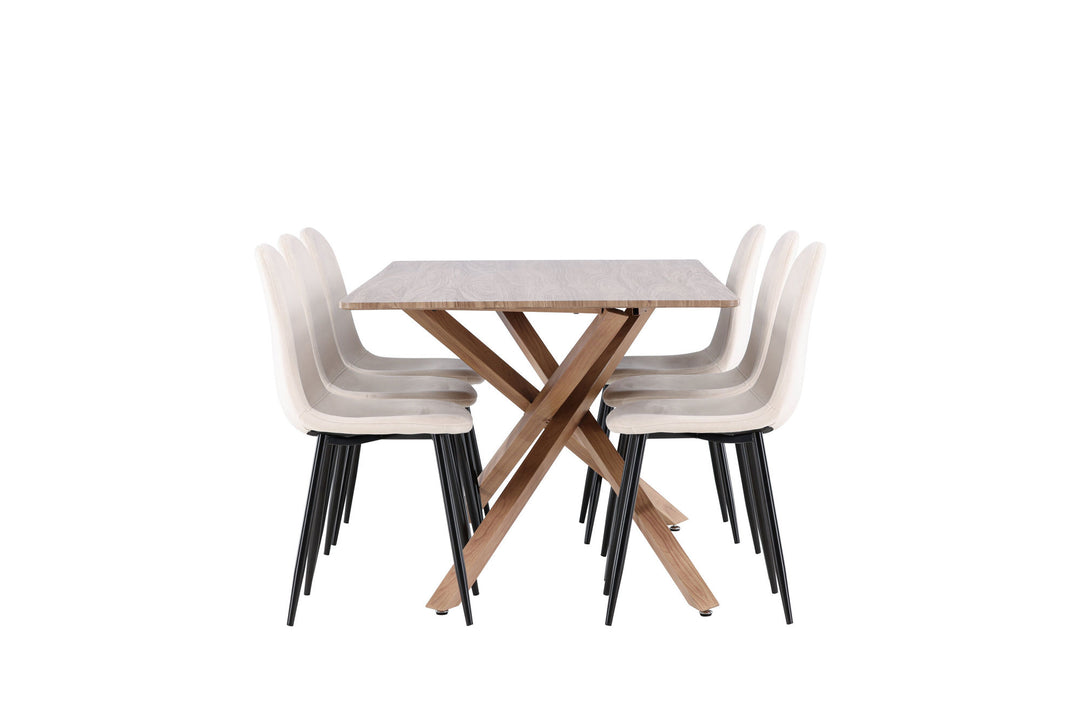 Venture Home Piazza Dining Table with Polar Dining Chair