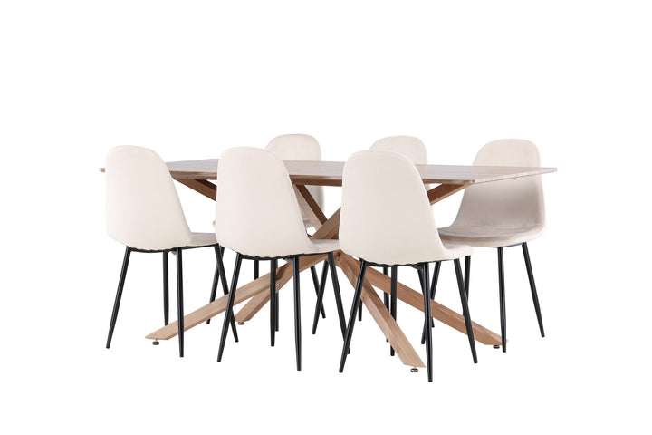 Venture Home Piazza Dining Table with Polar Dining Chair