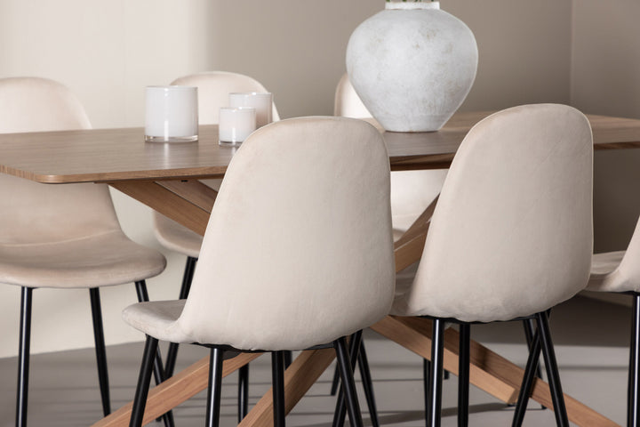 Venture Home Piazza Dining Table with Polar Dining Chair