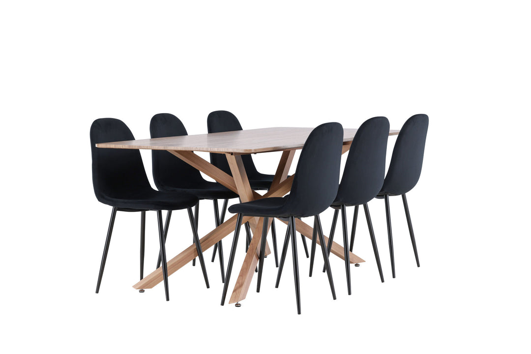 Venture Home Piazza Dining Table with Polar Dining Chair