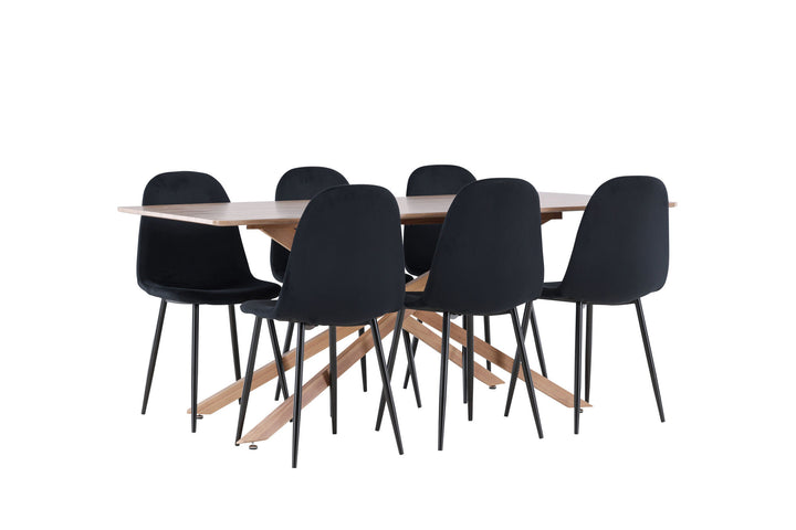 Venture Home Piazza Dining Table with Polar Dining Chair