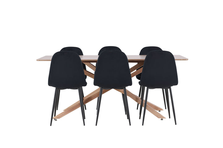 Venture Home Piazza Dining Table with Polar Dining Chair