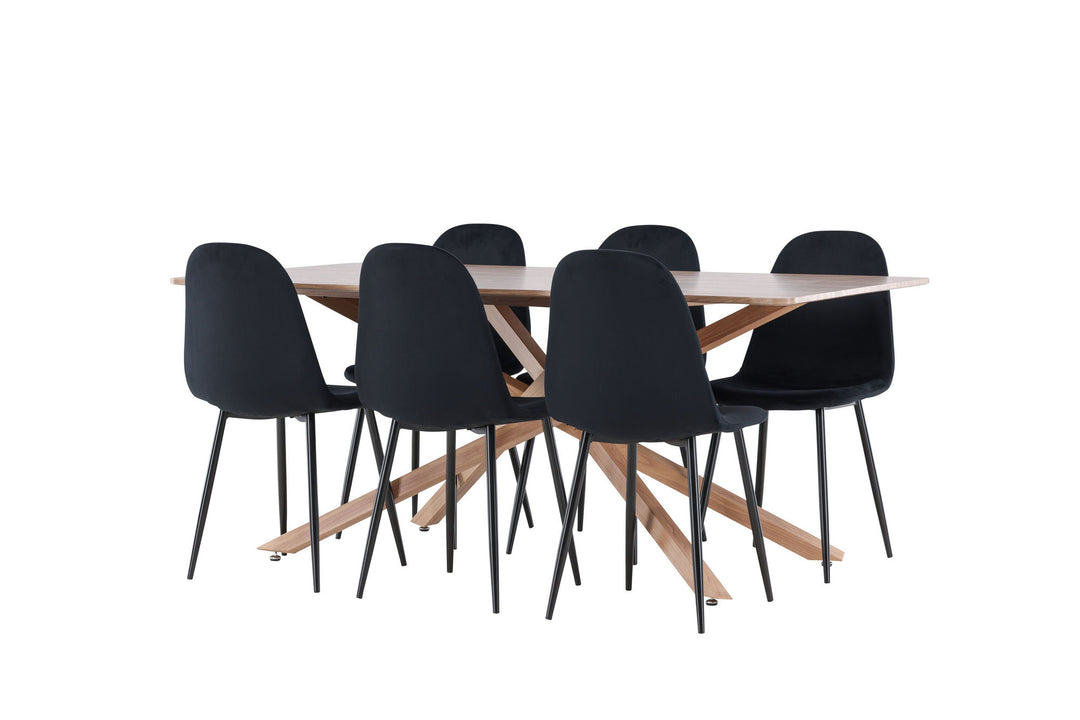 Venture Home Piazza Dining Table with Polar Dining Chair