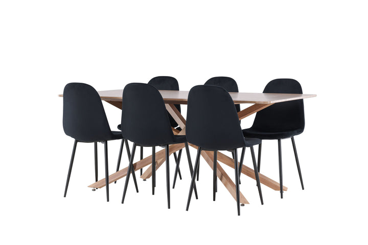 Venture Home Piazza Dining Table with Polar Dining Chair