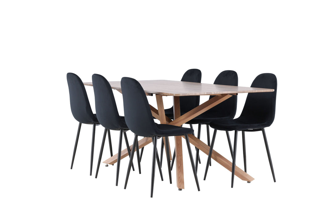 Venture Home Piazza Dining Table with Polar Dining Chair