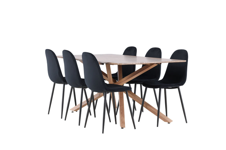 Venture Home Piazza Dining Table with Polar Dining Chair