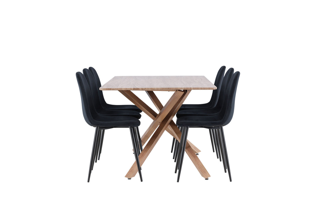 Venture Home Piazza Dining Table with Polar Dining Chair