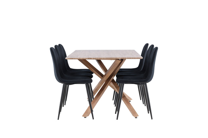Venture Home Piazza Dining Table with Polar Dining Chair