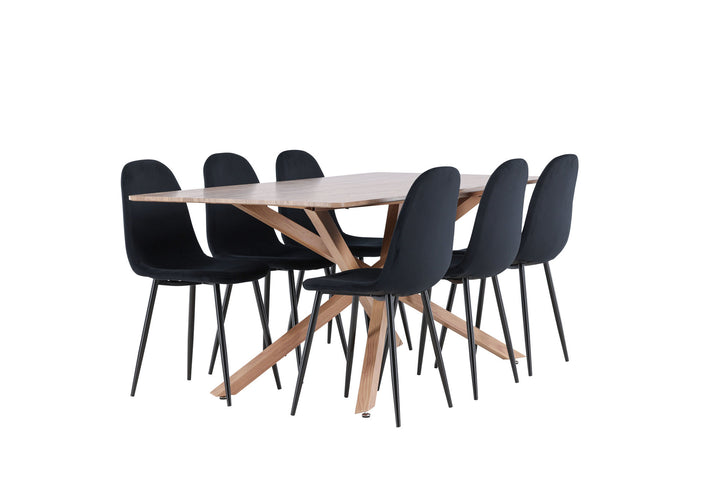 Venture Home Piazza Dining Table with Polar Dining Chair