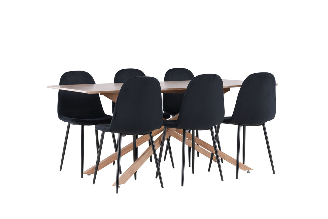 Venture Home Piazza Dining Table with Polar Dining Chair