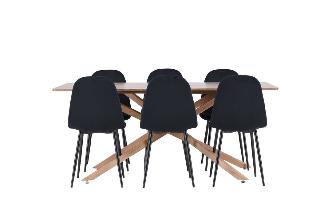 Venture Home Piazza Dining Table with Polar Dining Chair