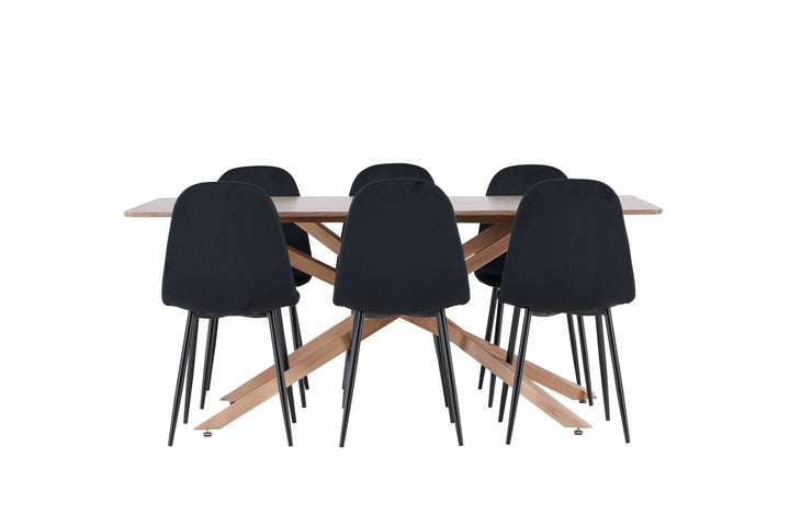 Venture Home Piazza Dining Table with Polar Dining Chair