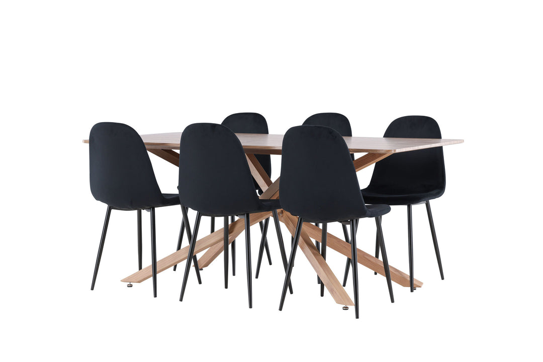 Venture Home Piazza Dining Table with Polar Dining Chair