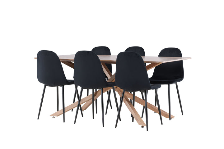 Venture Home Piazza Dining Table with Polar Dining Chair