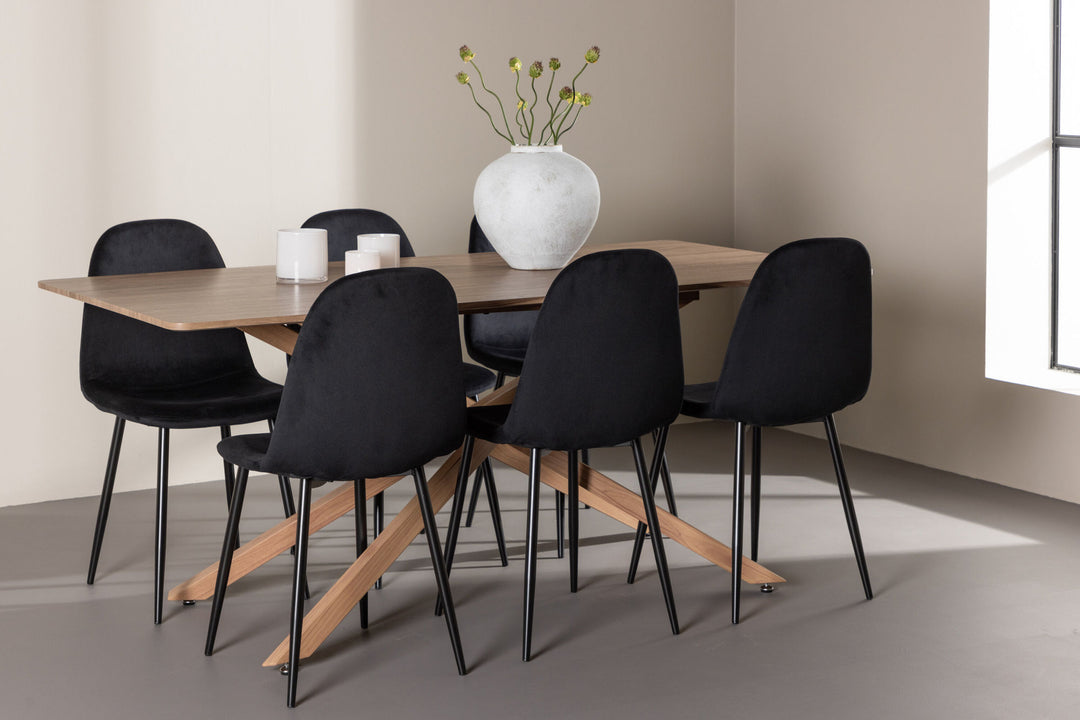 Venture Home Piazza Dining Table with Polar Dining Chair
