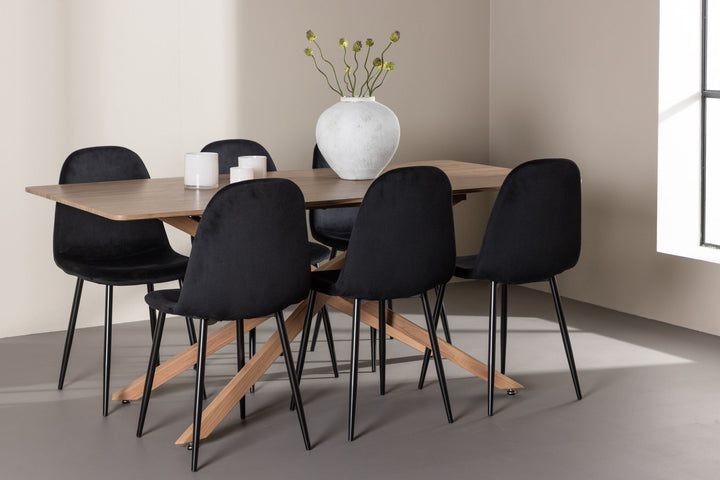 Venture Home Piazza Dining Table with Polar Dining Chair