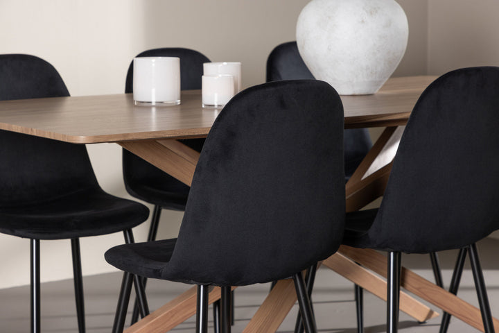 Venture Home Piazza Dining Table with Polar Dining Chair