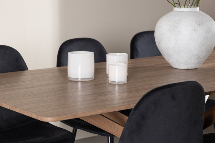 Venture Home Piazza Dining Table with Polar Dining Chair