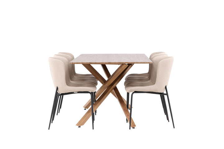 Venture Home Piazza Dining Table with Modesto Dining Chair