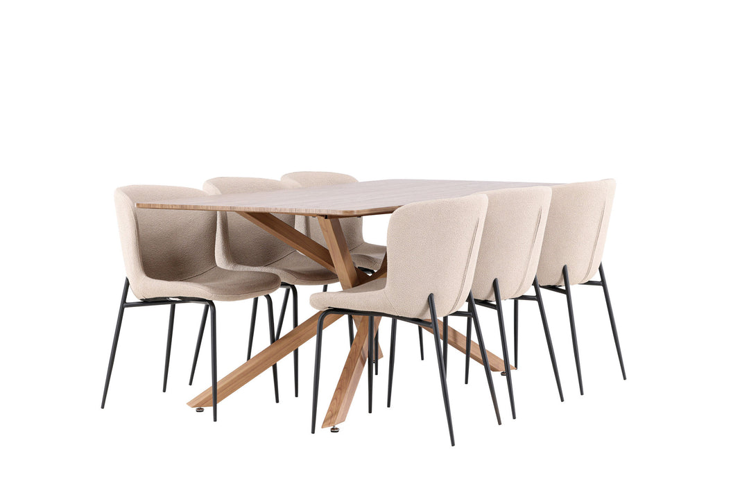 Venture Home Piazza Dining Table with Modesto Dining Chair