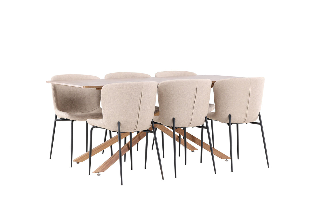 Venture Home Piazza Dining Table with Modesto Dining Chair
