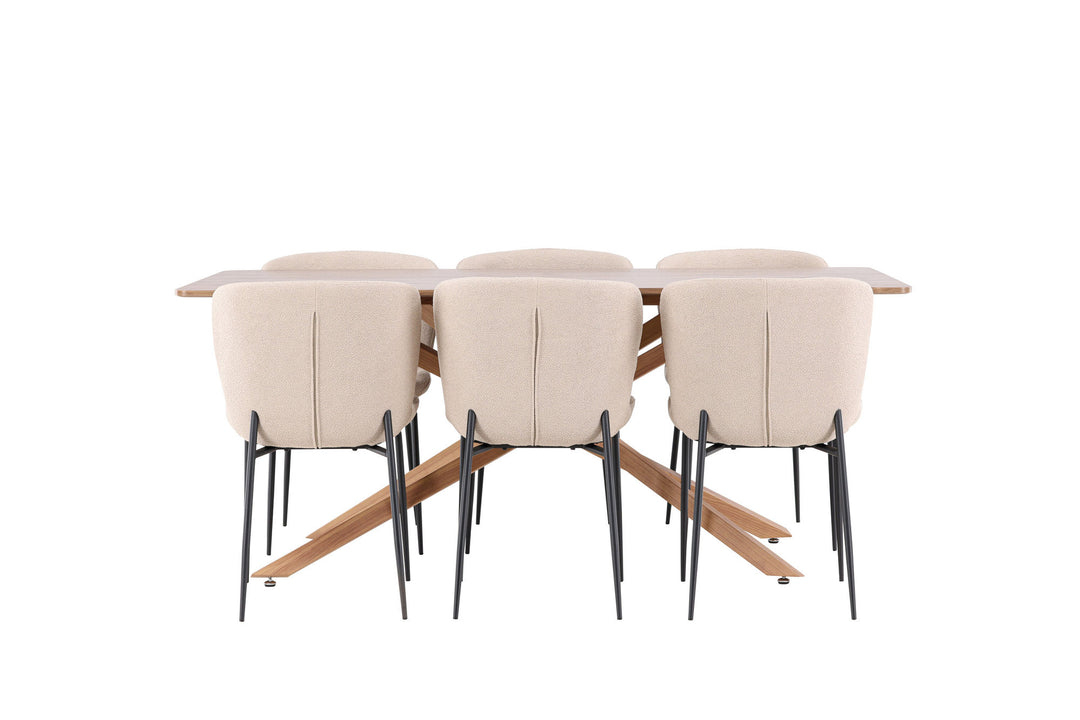 Venture Home Piazza Dining Table with Modesto Dining Chair