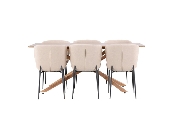 Venture Home Piazza Dining Table with Modesto Dining Chair