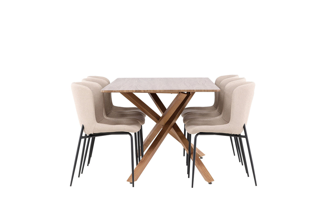 Venture Home Piazza Dining Table with Modesto Dining Chair