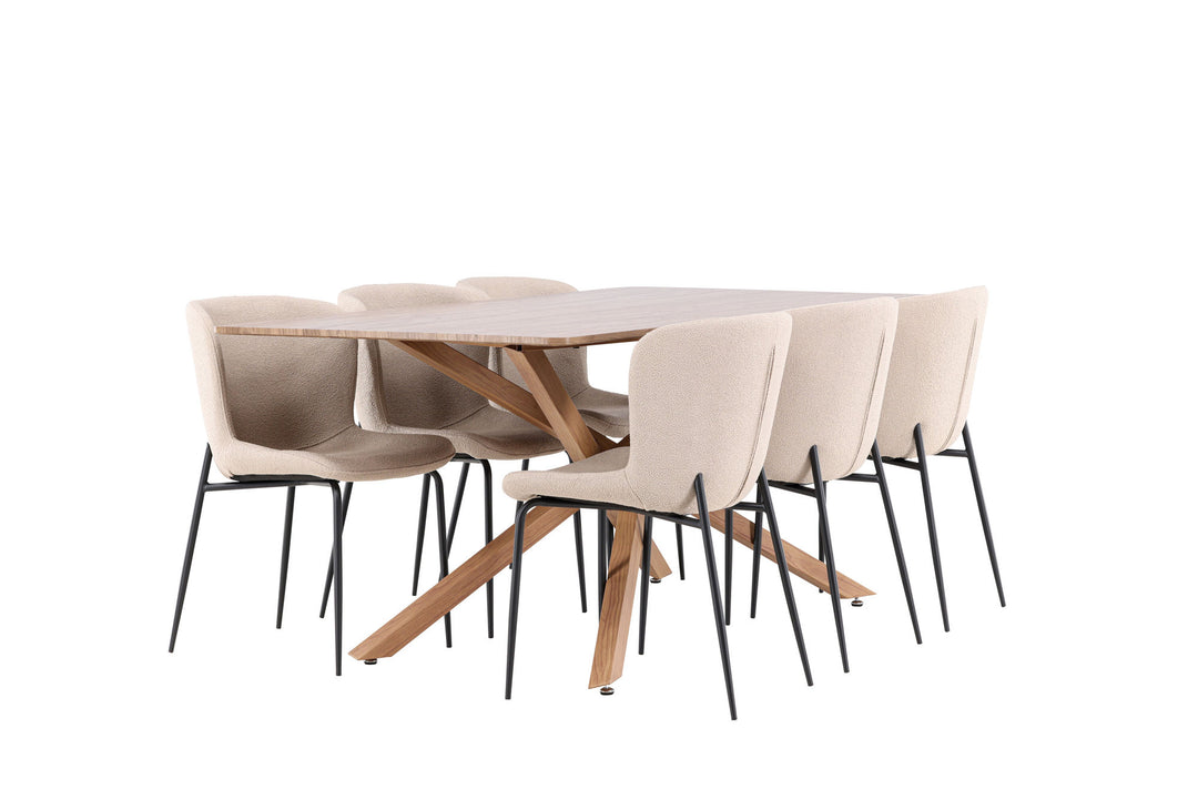 Venture Home Piazza Dining Table with Modesto Dining Chair