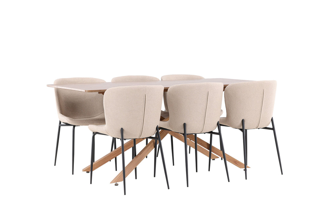 Venture Home Piazza Dining Table with Modesto Dining Chair