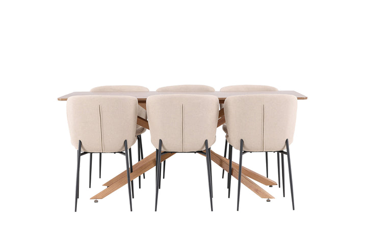 Venture Home Piazza Dining Table with Modesto Dining Chair