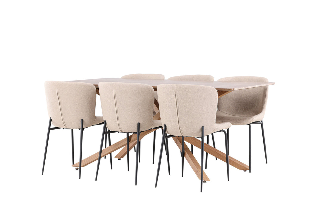 Venture Home Piazza Dining Table with Modesto Dining Chair