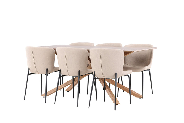 Venture Home Piazza Dining Table with Modesto Dining Chair