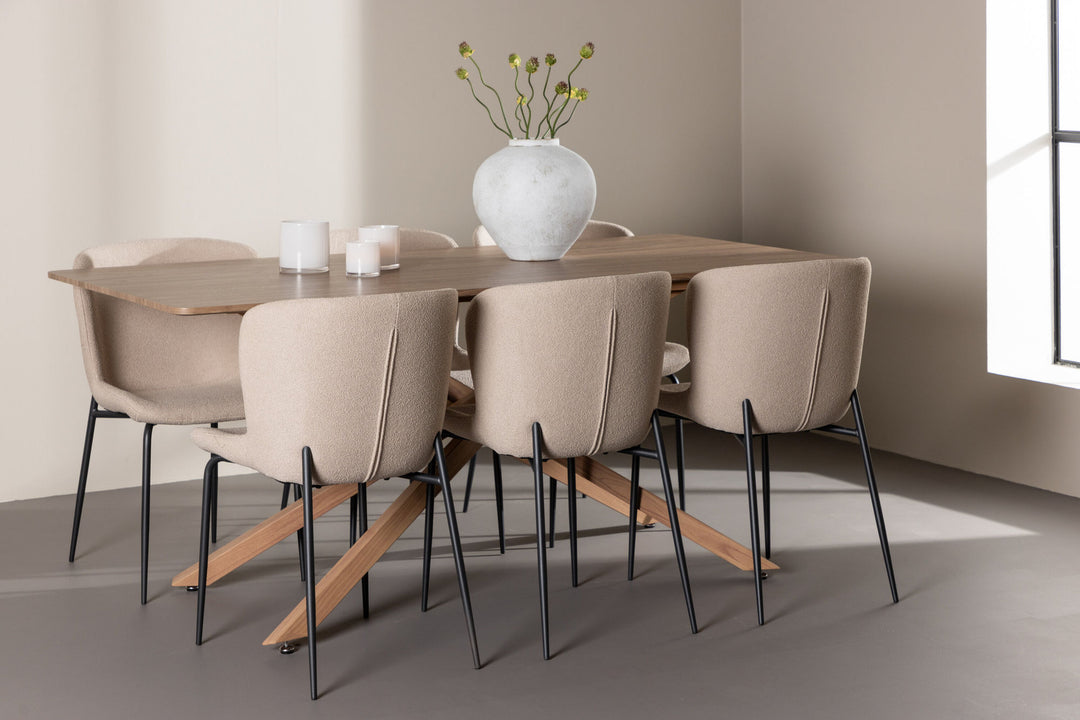 Venture Home Piazza Dining Table with Modesto Dining Chair