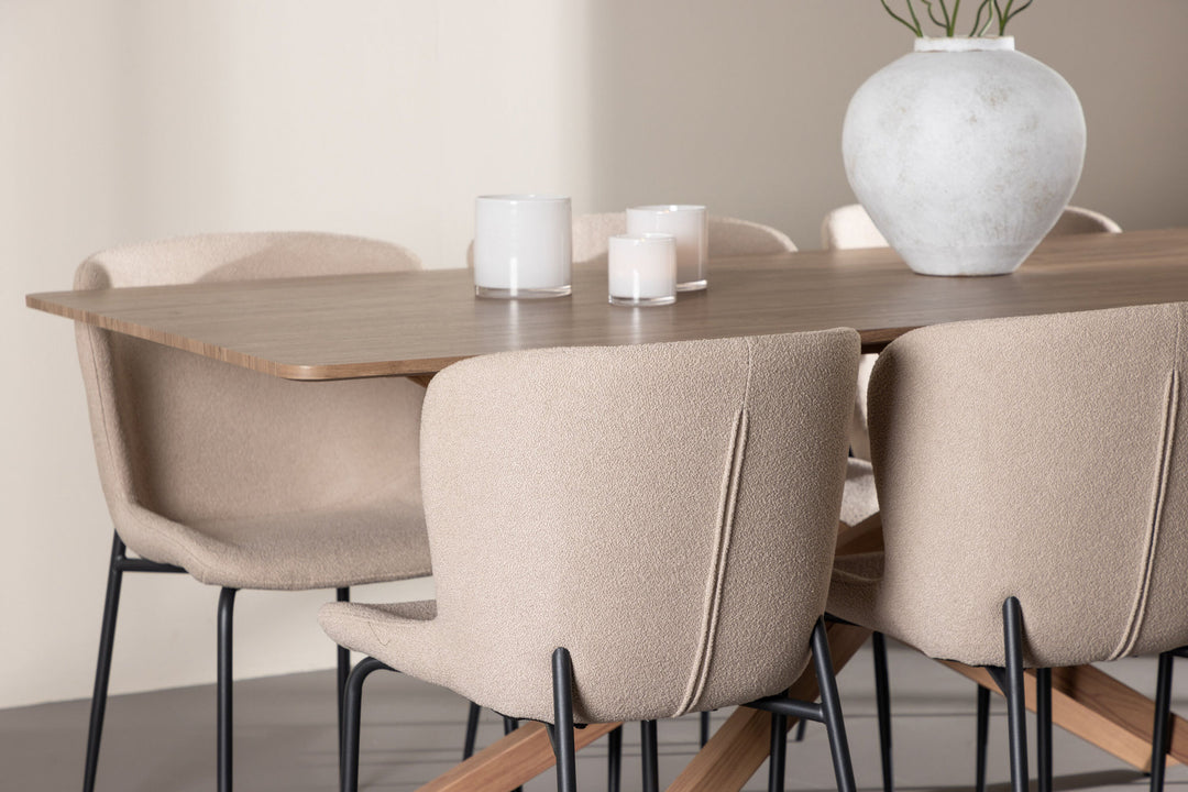 Venture Home Piazza Dining Table with Modesto Dining Chair