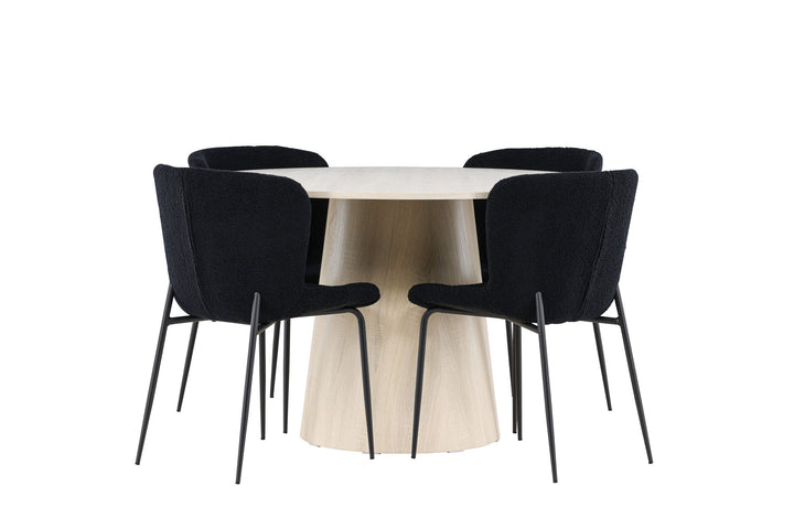 Venture Home Lanzo Dining Table with Modesto Dining Chair