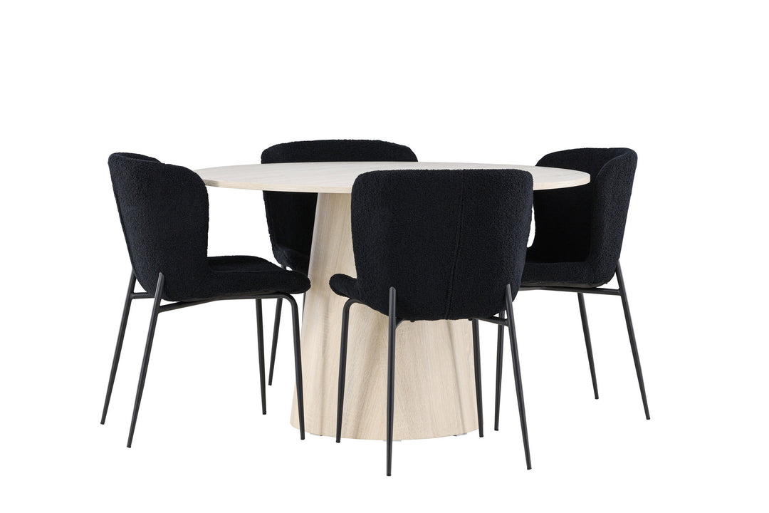 Venture Home Lanzo Dining Table with Modesto Dining Chair