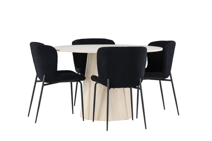 Venture Home Lanzo Dining Table with Modesto Dining Chair