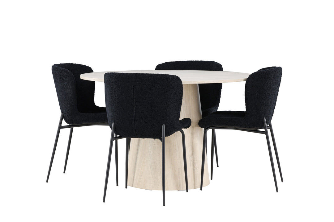 Venture Home Lanzo Dining Table with Modesto Dining Chair