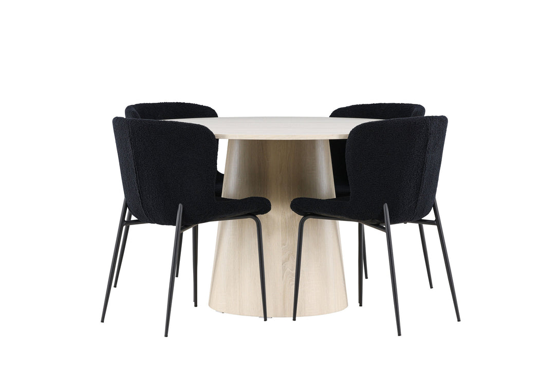 Venture Home Lanzo Dining Table with Modesto Dining Chair